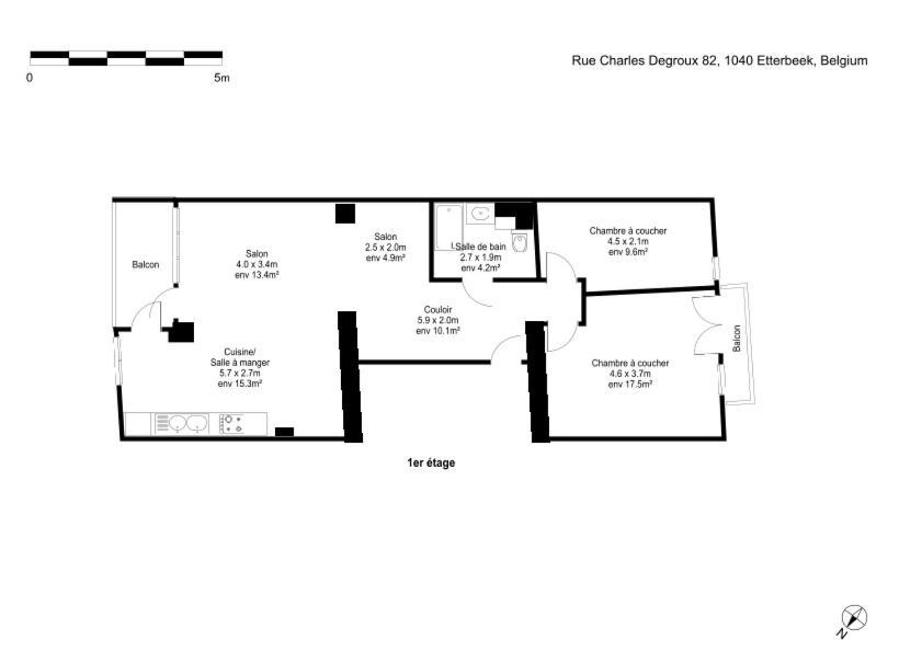 Apartment In Brussels, Degroux By Homenhancement Sa Dış mekan fotoğraf